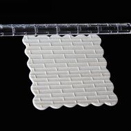 Fondant Transparent Acrylic Carved Wood Grain Printing Non-stick Mini Rolling Pin for Cake Decorating Tool N19