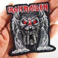 Iron Maiden Music Speed Metal Rock Logo T Shirts Patches. For Collection with Free Shipping By Botan N2