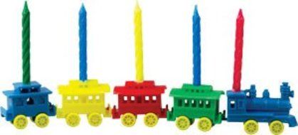 Birthday - Train #1 Candle Holder - Set of 5
