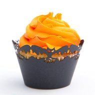 50PCS Spider Cupcake Wrappers, KAZIPA Lace Halloween Cupcake Wraps Laser Cut Baking Paper Cup Standard Muffin... N6