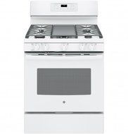 GE JGB700DEJWW 30" Gas Freestanding Range with 5 Burners, Sealed, Storage Drawer, 5 cu. ft. Primary Oven Capacity... N3