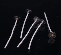 Mr.Garden 3" Long - 100 Pcs Low Smoke Waxed Wicks For DIY Candle Making N3