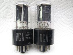 RCA 6SN7 GTB NOS VERY LOW NOISE,SILVER PRINT PLATINUM MATCHED PAIR,Not RUSSIAN/CHINESE RE-ISSUE