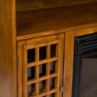 50" Electric Fireplace with Cabinet , TV Media Stand Console - Pine N9