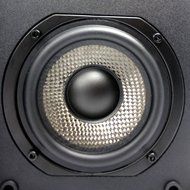 LONPOO W73 Bookshelf Speakers 2-Way with 4-Inch Carbon Fiber and Silk Dome Tweeter(Black, Pair) N2