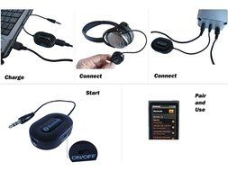 Bluetooth Receiver | ABen Mini Wireless Portable Stereo connected to 3.5mm Home Sound System, Traditional Speakers...