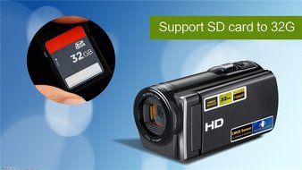 Sereer HDV-106 FHD 1080P Digital Video Camera Camcorder 20MP 3 Inch Screen External Battery Support SD Card to... N6