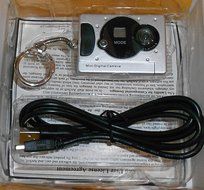 Vintage Mini Digital Camera Keychain in Original Box N4