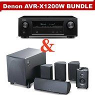 Denon AVR-X1200W 7.2 Channel Full 4K Ultra HD A/V Receiver (Bluetooth/Wi-Fi/Apple AirPlay/Dolby Atmos) NOW WITH... N4