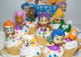 Nickelodeon Bubble Guppies Deluxe Figure Set of 10 Cake Toppers Cupcake Toppers Party Decorations N6