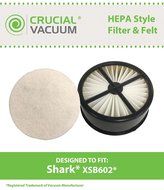 Shark HEPA Style Filter &amp; Felt Filter, Part # XSB602, Fits EP602, EP602F, EP602H, EP602W, EP603, EP603H, EP6312H... N3