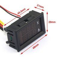 RioRand 0.56" DC 0-100A Ammeter green LED Digital Current Ampere Meter With Shunt Resistor 2 Wires N2