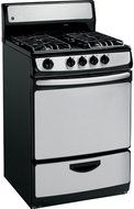 GE JGAS02SENSS 24" Stainless Steel Gas Open Burner Range