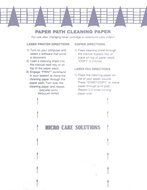 Microcare Laser Printer Cleaning Sheet (8.5 x 11") 25 Sheets