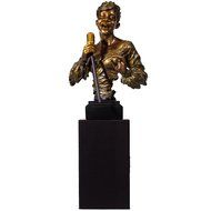 Rock &amp; Roll Vintage 1950s Era Singing Lady Rechargeable Bluetooth Speaker Statue Figurine Bust w/ SD USB Radio... N7