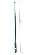 SPPQ Rh-660s Dual Band 144/430mhz Sma-f High Gain Telescopic Foldable Antenna for Harvest Kenwood Baofeng Puxing... N2