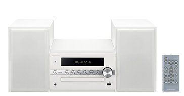 Pioneer X-CM56W Mini Stereo System with Built-in Bluetooth (White) N2
