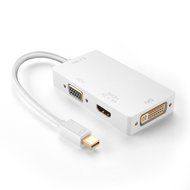 TNP Mini DisplayPort to HDMI 4K / DVI / VGA Adapter 1080P 4K 2K UHD Ultra HD High Resolution Ready Video Audio... N8