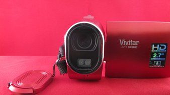Vivitar DVR 840XHD 8.1 Megapixels High Definition Digital Video Camcorder with 5x Optical, 4x Digital Zoom and... N3