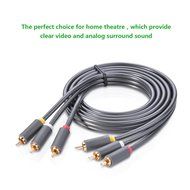 Ugreen 3RCA Male to 3RCA Male Stereo Audio Video Cable RG59 Gold Plated for Connecting Your VCR, DVD, HD-TV, and... N12