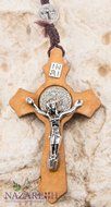 Saint Benedict Olive Wood Rosary Catholic NR Medal Handmade From Jerusalem N5