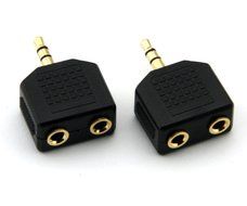 ANRANK AK35235SS 3.5mm Stereo Plug to 2 x 3.5mm Stereo Jack Splitter Adaptor Audio Adapter Connector (Gold Plated... N3