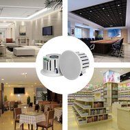 BeneGlow One Pair 6.5'' HiFi Surround Sound Wireless Bluetooth V4.0 Ceiling Speaker System with Built-in Amplifier... N6