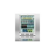 Summit SCR600LSH 24" Wide GlassDoor Refrigerator With Factory Installed Lock Automatic Defrost Adjustable Shelves... N2
