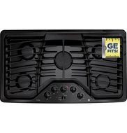 GE PGP976DETBB Profile 36" Black Gas Sealed Burner Cooktop N2