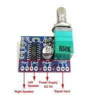 RioRand 10PCS Mini 5V Audio Ampli Digital Amplifier Board Support USB Powered Two Channel Stereo Amp 3W+3W N4