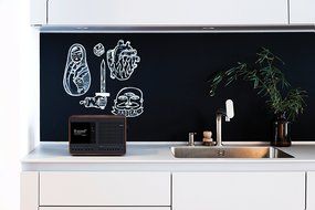 Revo SuperConnect Multi Format Deluxe Table Radio - Walnut/Black N4