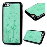 iPhone 6S Case,iPhone 6 Case (4.7") - Slim Fit Shock-Absorption Soft TPU Rubber Gel Bumper Vintage Embossed Dandelions... N44