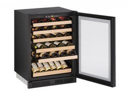 U-Line U1224WCINT00A Built-In Wine Storage, 24", Stainless Steel N2