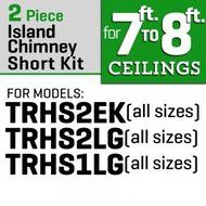ZLINE 2-12 in. Short Chimney Pieces for 7 ft. to 8 ft. Ceilings N12