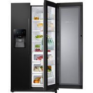 Samsung RH25H5611BC 24.7 Cu. Ft. Black Side-By-Side Refrigerator - Energy Star N2