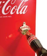 Nostalgia Coca-Cola Series RRF300SDBCOKE 3.2 Cubic Foot Refrigerator with Freezer Compartment