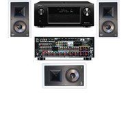 Klipsch KL-7800-THX In-Wall (3 Each)-Denon AVR-X4000 IN-Command 7.2- White