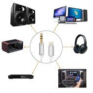 Zarxus Lightning to 3.5mm Aux Cable, Lightning to Aux Cable Male to Male for iPhone7/7Plus, iPhone6/6S/6Plus,... N5