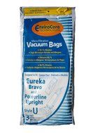 6 Eureka U Bravo Vacuum Bags, Bravo II, Direct Air, World Vac, White Westinghouse Vacuum Cleaners, 57802A, 54310...