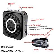 EXMAX E160W 2.4G 12W USB Digital Wireless Amplifier Portable Hi-Fi with Clip-on Transmitter Waist Hanging Type... N5