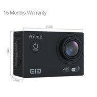 Aicok 4K WIFI Sport Action Camera (32GB Micro SD Card) 170 Degree Wide Angle Lens 2.0" LCD 16MP FHD 1080P Sports... N6