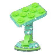 Kaka(tm) Bling Handmade Crystal Rhinestones Portable Rotating Suction Cup Mini Desk Car Mount Clip Stand Holder... N12