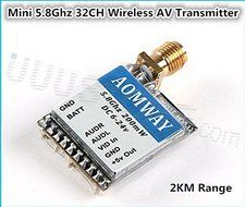 Fpv Rc transmitter Aomway 5.8Ghz 200mW 32CH Audio/Video AV Transmitter (TX) Module for FPV RC Airplane professional... N3