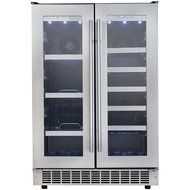 Danby DBC047D1BSSPR Silhouette Built-In Beverage Center, 4.7 Cubic Feet, Black/Stainless Steel/Glass