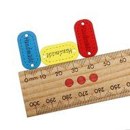 MuLuo 100pcs Mixed Wooden Buttons Sewing Craft Ellipse Laser Mark Painting Buttons N3
