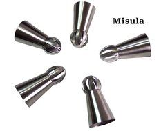 Misula 6PCS/Set New Design Ball Tips Sphere Nozzles Cream Stainless Steel Flower Torch Shape Icing Piping Nozzles... N9