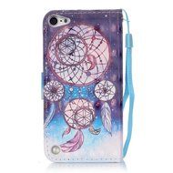 iPod Touch 6 Case,iPod Touch 5 Case,ikasus Shiny Glitter Diamond Colorful Art Painted PU Leather Flip Wallet Pouch... N15