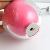 Generic Mini Speaker Built-in Rechargable Lithium Battery Output 3 Watts With Foldable AUX Cable(Pink)
