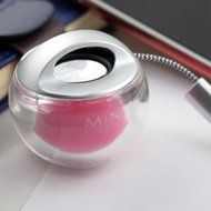 Generic Mini Speaker Built-in Rechargable Lithium Battery Output 3 Watts With Foldable AUX Cable(Pink) N2