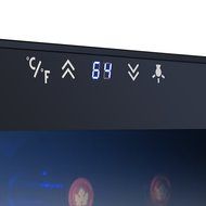AKDY&reg; 12 Bottles Thermoelectric LED Display Touch Temperature Control Counter Top Quiet Wine Chiller Cooler Cellar N6